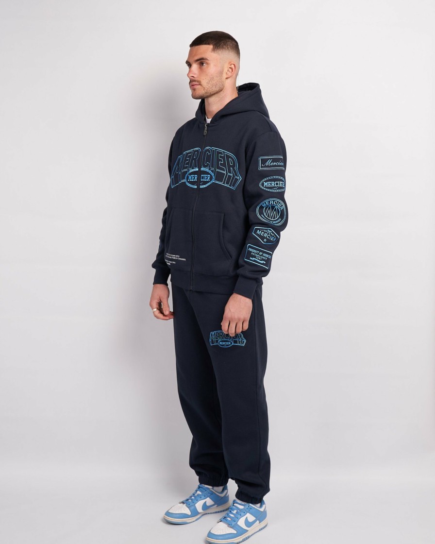 Menswear Mercier | Navy Placid Blue Mercier Compton Joggers