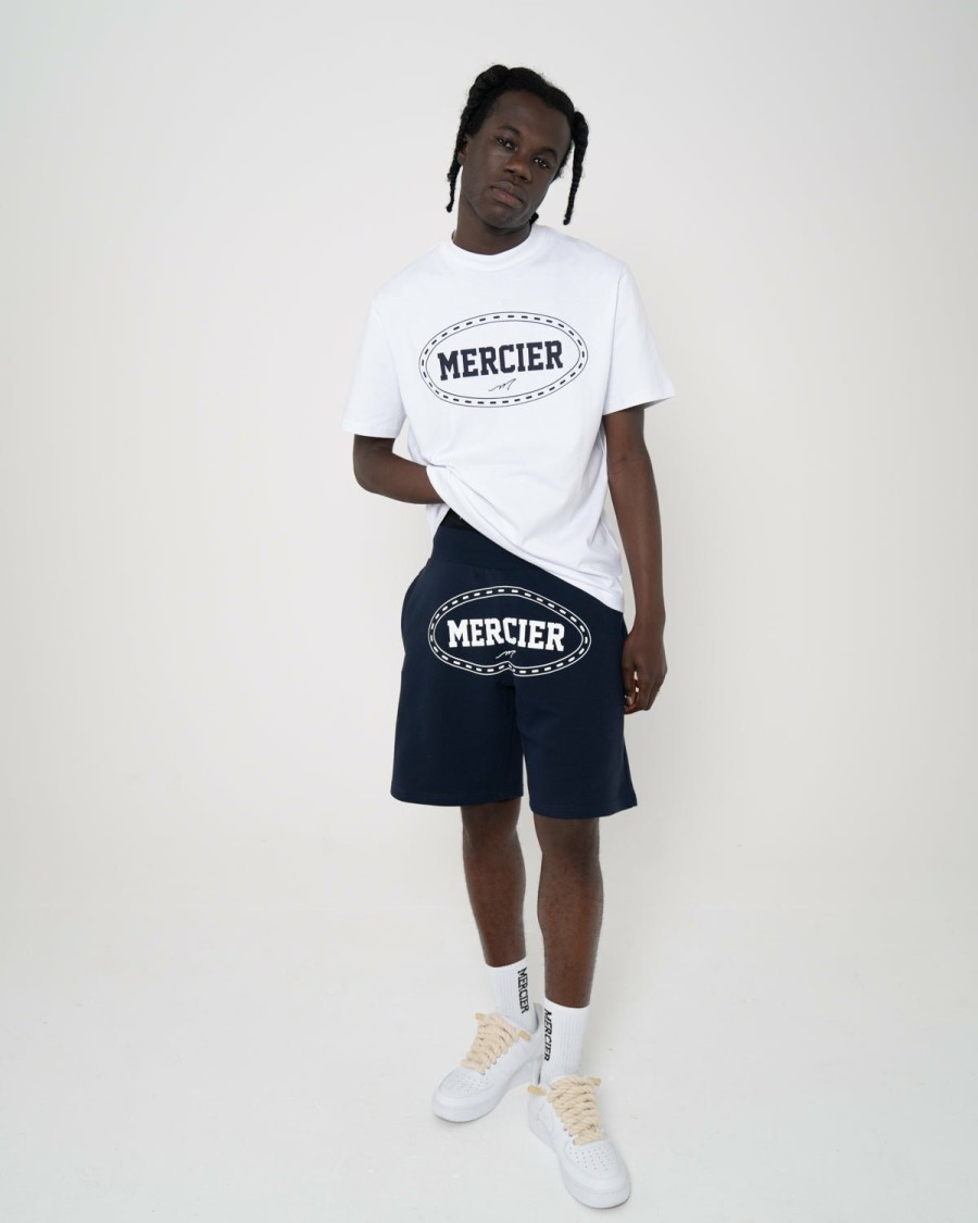 Menswear Mercier | Navy White Mercier Maison Shorts