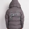 Menswear Mercier | Grey Black Teams Puffer Jacket